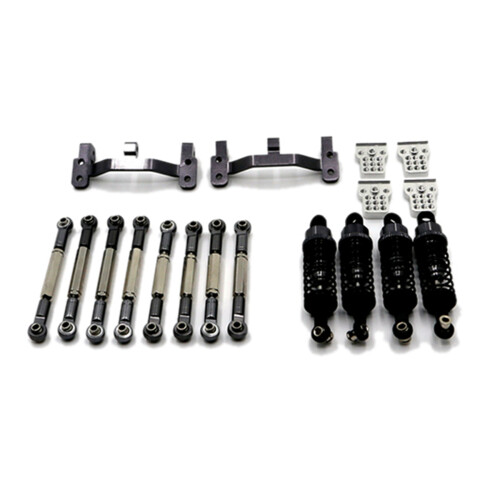 Pull Rod Tie Rod Pull Rod Base  for WPL B14 B24 C14 C24 & Pull Rod Base  Axle  Servo Bracket Mount 2