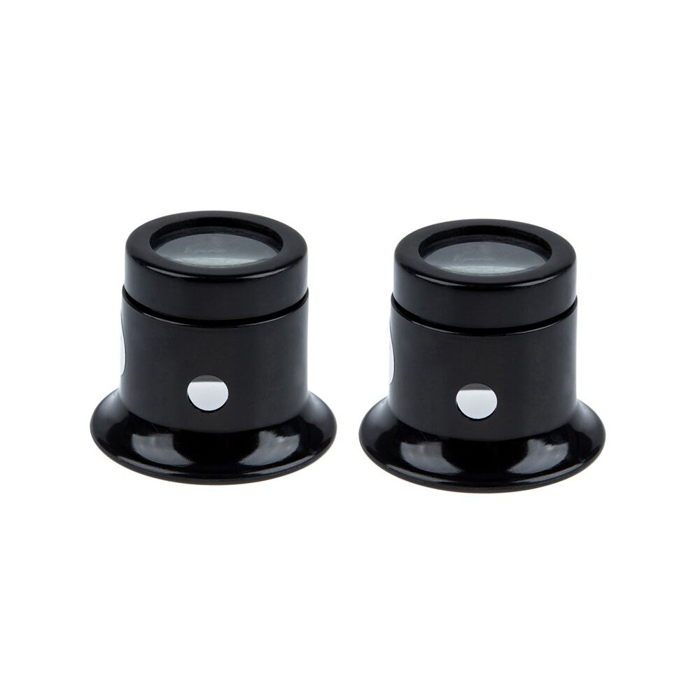 Typecat 2Pcs Watch Eyes Loupe 10X Jeweller Optical Glass Magnifier Magnifying Len Tool