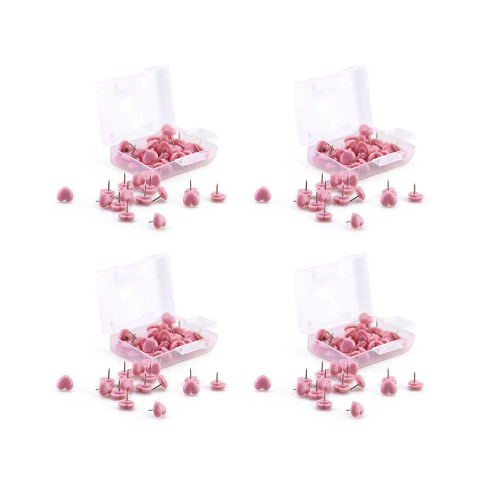 Heart Shape 200Pcs Plastic Quality Cork Board Safety Colored Push Pins Thumbtack Office School Accessories Supplies 4713037952902
