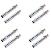 8 PCS Silver Aluminum Alloy Chalk Keeper Holder