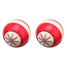 2 Stücke 57mm Dauerhaft Weiß Rot Harz Billard Spot Bad Snooker Praxis Training Queue Bälle Sport für Anfänger