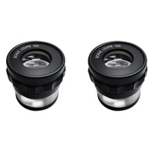 2 PCS 10X Stand Measuring Magnifier Scale Loupe Magnifying Glass 10X with Scaled Magnifier