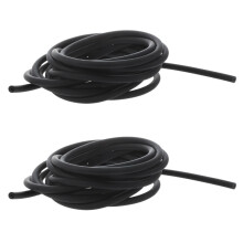 2X Tubing EXercise Rubber Resistance Band Catapult Dub Slingshot Elastic, Black 2.5M