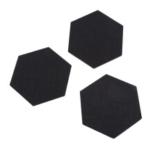 12 Pack  Memo Board Decorative Notice Board Hexagon Bulletin Board, Cork Board Tiles,Pin Board Wall Decor