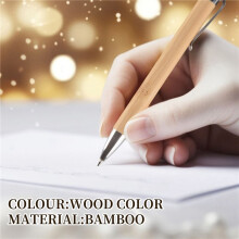 96 Pieces Bamboo Retractable Ballpoint Pen Black Ink 1 mm Office Products Pens Bamboo Ballpoint Pen Wood Ballpoint Pens