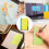 Sticky Notes Divider Sticky Notes Tabs ,Tabbed Self-Stick Lined Bright Colors Notepad, 4X6Inch,4 Pcs 120 Index Notes 3
