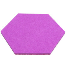 Set of 30 Hexagon Pin Board Self Adhesive Bulletin Memo Photo Cork Boards Colorful with 30 Pushpins
