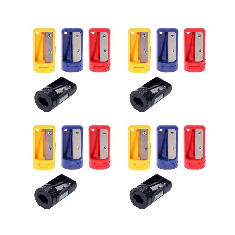 Carpenter Pencil Sharpener- 16 Pack Manual Pencil Sharpener For Flat Carpenter Pencils Portable Pencil Sharpening Tool 6033705667258