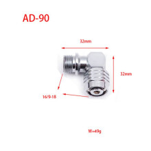 2X Adaptateur de Tuyau Pivotant à 90 DegréS pour Connecteur de RéGulateur de PlongéE Sous-Marine 2èMe ÉTage, Accessoires de PlongéE