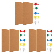 3 Satz Pinnwand Aus Kork, Kleine Rechteckige Pinnwand für die Wand, Selbstklebende Korktafel für Büro, Schule und Zuhause
