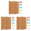 3 Set Cork Board Bulletin Board, Small Rectangular Pin Board for Wall, Self-Adhesive Cork Board for Office 1