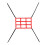 2X Strike Zone Target for Baseball Net Softball Adjustable Pitching Target for 7X7 Net Sold Only Central Target Zone 2