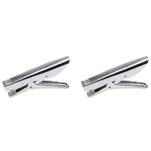 2X Metal Stapler 20 Sheet Paper Stapler Stationery Office Hand Plier Stapler Binding Machine 1