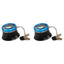 2pcs Clip Eyeglass Magnifier, 20X Watchmaker Loupe Jewelers Loupe Magnifying Glass Watchmaker
