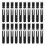 20 Pcs Black Aluminum Alloy Chalk Keeper Holder (Black) 1