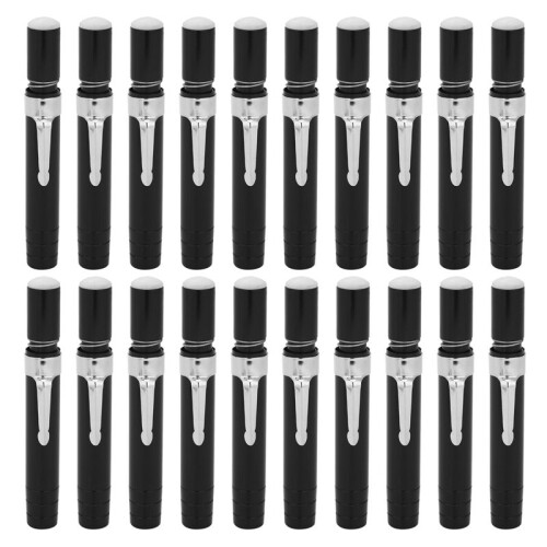 20 Pcs Black Aluminum Alloy Chalk Keeper Holder (Black)