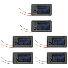 6Pcs Battery Box, Solar Lantern Light Replacement Parts Top for Outdoor Hanging Lanterns Container Home Solar Lamp