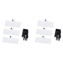2pcs 1.5X/2.5X/3.5X Magnifying Glass Optical Instruments Folding Clip Eyeglass Loupe with 6 Acrylic Lens 85x30mm