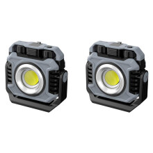 2X Portable LED Camping Tent Light Rechargeable Searchlight Outdoor Emergency Lighting Waterproof Hanging Night Lamp
