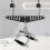 2X Multi-Grip LAT Pull Down Bar for Home Gym Fitness Spreader Plate LAT Pulldown Attachments System Cable Machine Handle 8