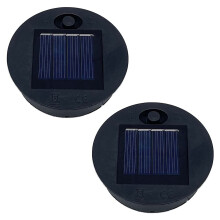 2 Packungen Solar Leuchten Ersatz Oberteil für Laternen, Wasserdichtes Rundes Solar Laternen Ersatz ZubehöR (2,76 Zoll)