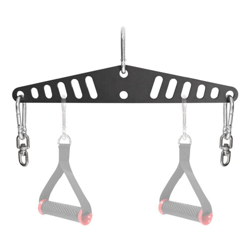 2X Multi-Grip LAT Pull Down Bar for Home Gym Fitness Spreader Plate LAT Pulldown Attachments System Cable Machine Handle 1