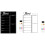 2set A3 Magnetic Whiteboard Sheet for Kitchen Fridge Multipurpose Fridge Weekly White Board Calendar (Black&White) 1