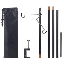 Detachable Camping Lantern Lamp Bracket Mount Portable Storage Hook Tent Table Hanging Light Holder Fixing Stand Set