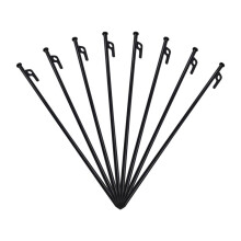 8 Pack Tent Stakes Heavy Duty Metal Tent Pegs for Camping Steel Tent Stakes Unbreakable and Inflexible,40cm