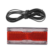 VéLo Dynamo Feu ArrièRe avec Feu de Stationnement AC 6V 0.5W LED VéLo Feu ArrièRe Ajustement 50Mm Trou de Montage Porte-VéLos Porte-Lampe