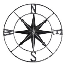 Metal  BúSsola Vane DecoraçãO de Ferro Forjado Ornamentos Interiores