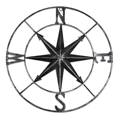 Metal  Compass Vane Wrought Iron Decoration Indoor Ornaments