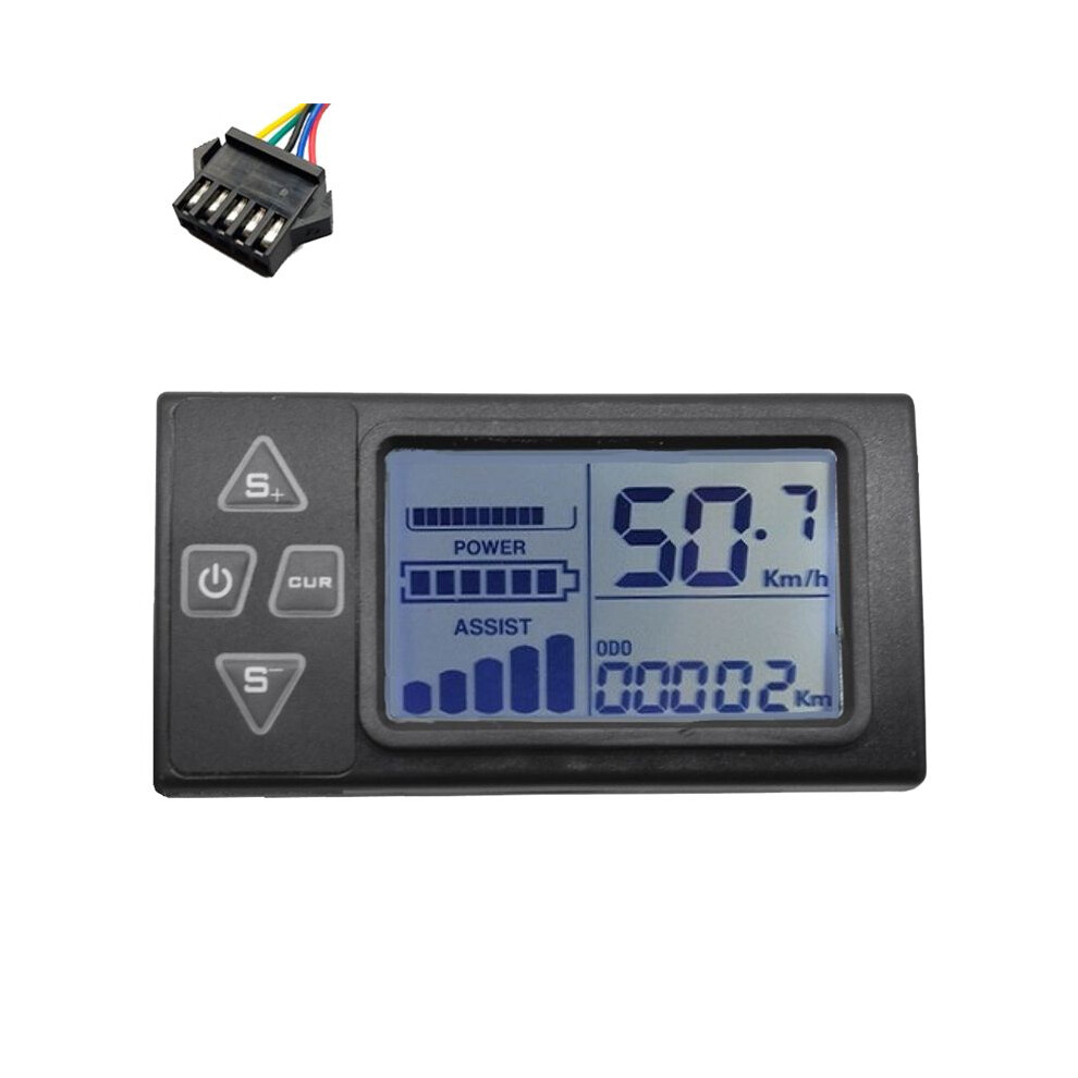 Photos - Climbing Gear 24V-60V S861 LCD Ebike Display Dashboard for Electric Bike BLDC Controller Control Panel(SM Plug 5PIN)