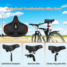 Sedili per Bici Comfort Oversize, Bici Elettriche, Bici da Strada, Cuscino per Sedili per Biciclette Universali per Uomo e Donna