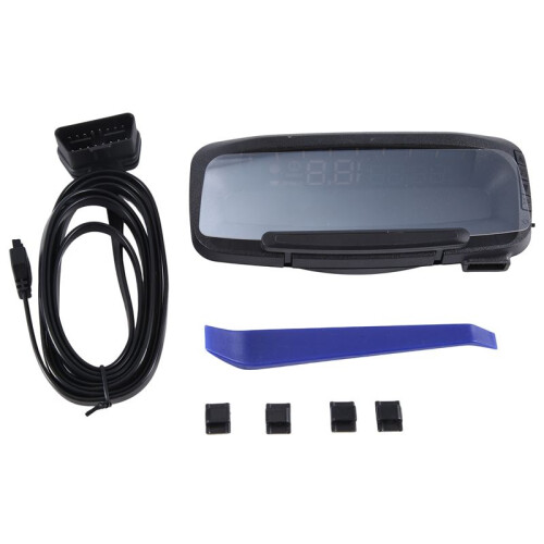 Car - Display Car HUD Universal OBD2 GPS Speedometer Odometer Black