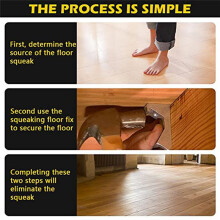 Squeaky Floor Repair Kit, Floor Repair Tool, Reconnects Subfloor to Brackets and Eliminates Squeaky Floor Sounds 12PCS