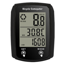 Fietscomputer Fietscomputer Waterdicht Snelheidsmeter Kilometerteller Fietsen Stopwatch Fietsaccessoires Zwart