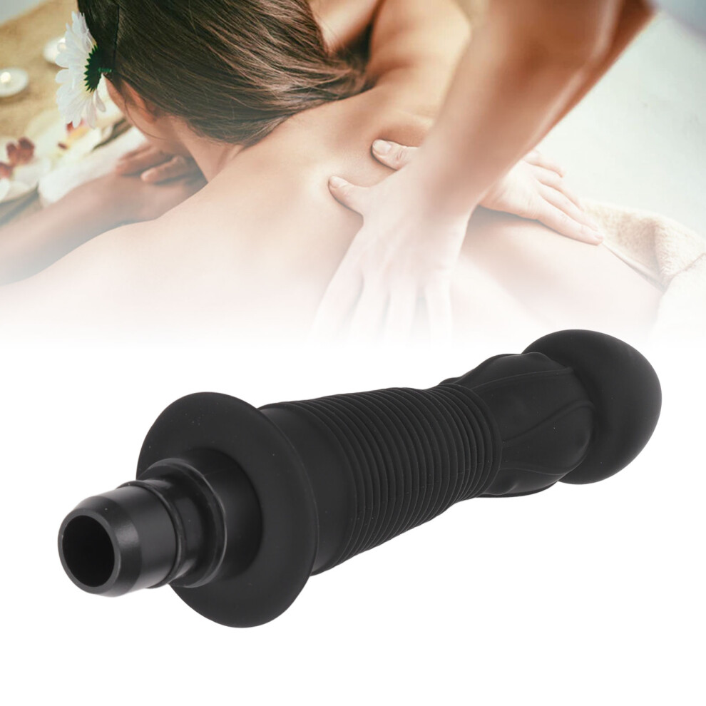 Deep Tissue Massager Head Soft Silicone Replaceable Attachment 0.7in Black