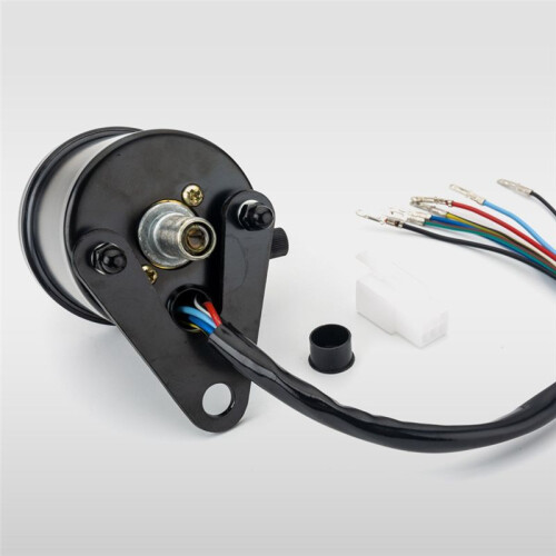 Cafe Racer Retro Motorcycle Modified Gauge LED Indicator Mechanical Speedometer Odometer 220Km/H 1