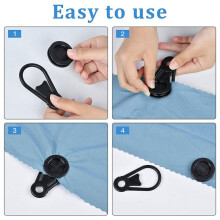 Tarp Grabbers Movable Tarp Clips for Outdoor Camping Tent Awning Banner Cover Tarps and Plastic Sheeting