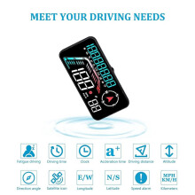 G12 HUD - Display GPS Autodisplay Snelheidsalarm Rijsnelheid Universeel Zoals Afgebeeld