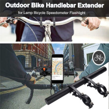 25 cm Schwarzer Schlauch-Fahrradlenker-VerläNgerung Mountainbike Radfahren Scheinwerfer Rack Halterung Lampe Taschenlampenhalter