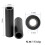 Universal Bicycle 22mm Inner Diameter Handlebar Cover Through Hole with Plug Silicone Handlebar Cover, Black 6