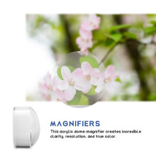 3pcs 2 Inch Magnifying Dome - Portable Paperweight 8X Magnifier Clear Reading Aid Magnifying Glass Dome Easy to Glide