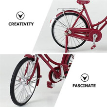 Metall-Fahrradmodell, Vintage-Fahrrad-Dekoration, Fahrradkunst, Ornamente, Figuren, Eisenkunst, Fahrrad, Dekorative Klassische Fahrradskulptur