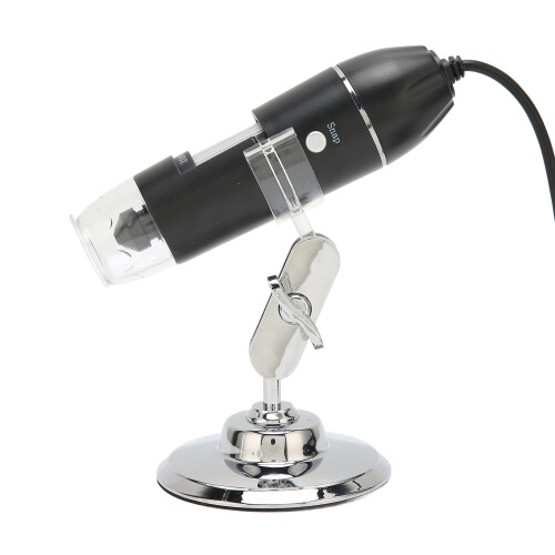 Microscopio digitale USB 3-in-1 50X-1600X 8LED Nero