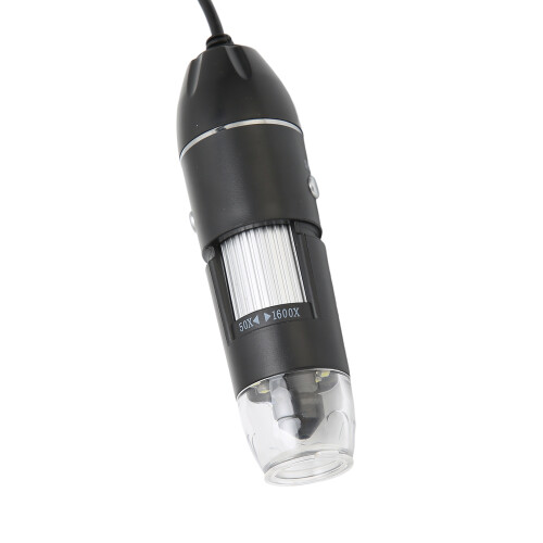 Microscopio digitale USB 3-in-1 50X-1600X 8LED Nero 2