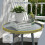 Outsunny Outsunny Round Garden Coffee Table, Outdoor Side Table with Rounded Edge 6