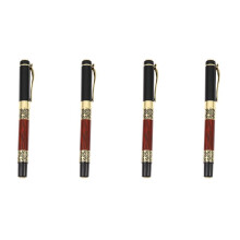 4X Chinese Classical Roller Pen Elegant Metal Ballpoint Pen for Office Business Signature School Student Gift