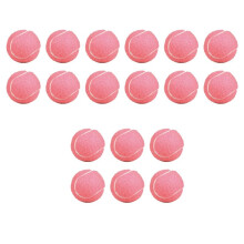 18Pcs Pack Tennis Balls Wear-Resistant Elastic Training Balls 66mm Ladies Beginners Practice Tennis for Club